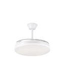 Ventilador LED de techo con aspas retráctiles MILKY L EVO, smart, 72W 7920Lm CCT Dim