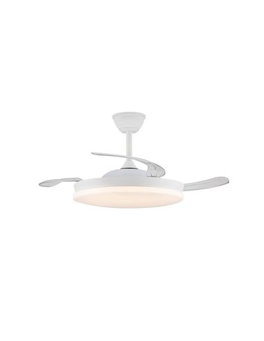 Ventilador LED de techo con aspas retráctiles MILKY M ECO, 45W 4400Lm CCT