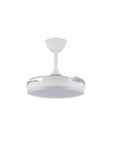 Ventilador LED de techo con aspas retráctiles MILKY S ECO, 39W 3822Lm CCT