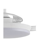 Ventilador LED de techo con aspas retráctiles MILKY S ECO, 39W 3822Lm CCT