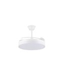 Ventilador de techo LED con aspas retráctiles EVO blanco, 72W 7920Lm CCT Dim Smart
