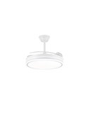 Ventilador de techo LED con aspas retráctiles EVO blanco, 72W 7920Lm CCT Dim Smart