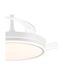 Ventilador de techo LED con aspas retráctiles EVO blanco, 72W 7920Lm CCT Dim Smart