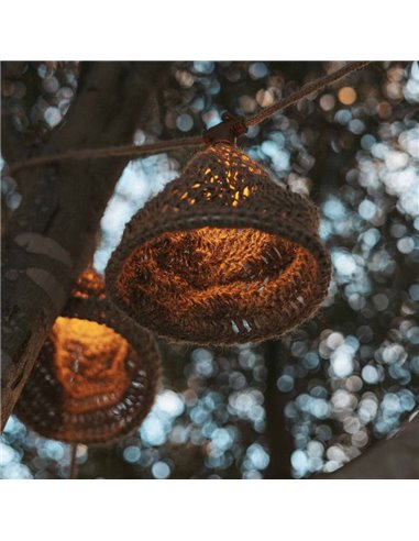 Guirlande lumineuse LED solaire rechargeable MARLO, 10 lumières blanc chaud, 35 lm jusqu'à 10 heures d'autonomie, 800 cm, extéri