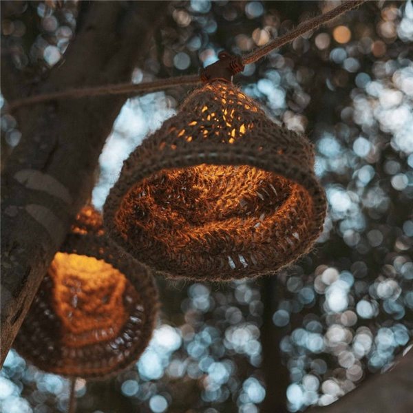 Guirnalda LED solar y recargable MARLO, 10 luces de luz cálida, 35Lm hasta 10 horas, 800cm, exterior techado