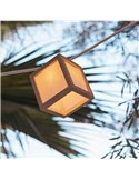 Guirnalda decorativa LED VEGA, de exterior con 10 bombillas de luz cálida, solar, batería y cable, IP44