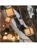 Guirnalda decorativa LED VEGA, de exterior con 10 bombillas de luz cálida, solar, batería y cable, IP44