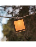 Guirnalda decorativa LED VEGA, de exterior con 10 bombillas de luz cálida, solar, batería y cable, IP44