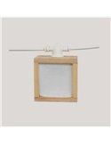 Guirnalda decorativa LED VEGA, de exterior con 10 bombillas de luz cálida, solar, batería y cable, IP44