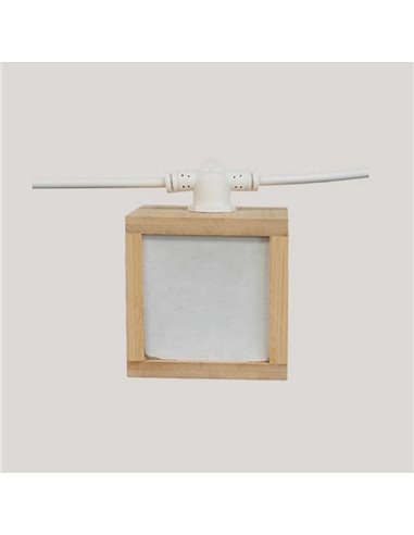 Guirlande décorative LED VEGA, extérieur avec 10 ampoules lumière chaude, solaire, batterie et câble, IP44