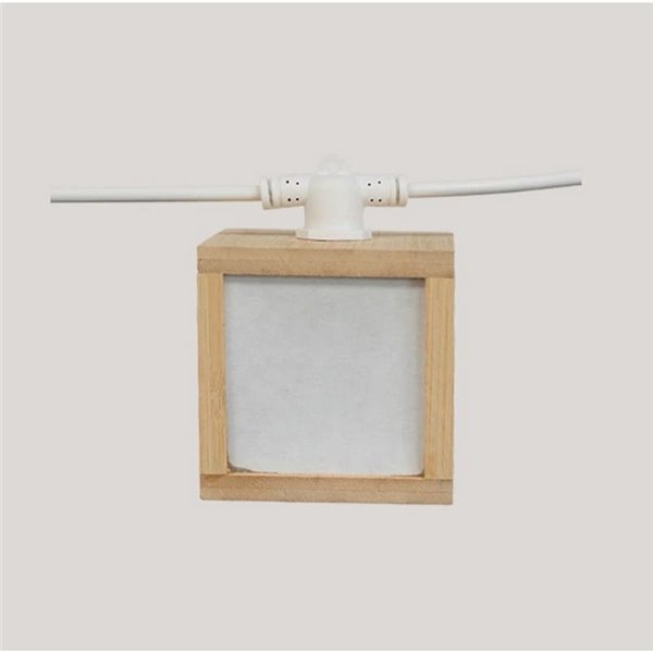 Guirnalda decorativa LED VEGA, de exterior con 10 bombillas de luz cálida, solar, batería y cable, IP44