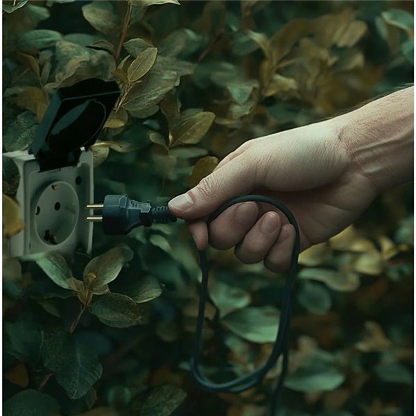 Suspension d'extérieur CALABARDINA, avec câble textile de 5 m, E27 (non inclus), terre cuite, vert et blanc