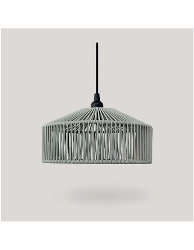 Lámpara colgante para exterior CALABARDINA, con cable textil 5m, E27 (no incl.), terracota, verde y blanco





