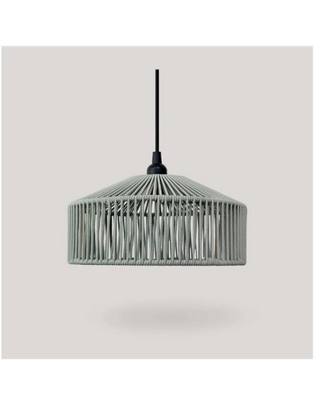 Lámpara colgante para exterior CALABARDINA, con cable textil 5m, E27 (no incl.), terracota, verde y blanco




