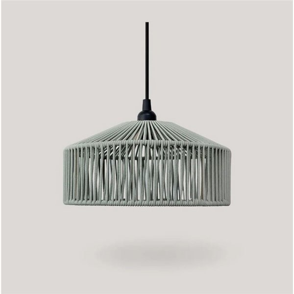 Lámpara colgante para exterior CALABARDINA, con cable textil 5m, E27 (no incl.), terracota, verde y blanco





