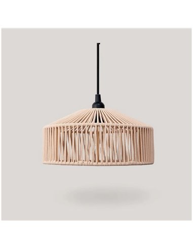 Lámpara colgante para exterior CALABARDINA, con cable textil 5m, E27 (no incl.), terracota, verde y blanco




