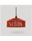 Lámpara colgante para exterior CALABARDINA, con cable textil 5m, E27 (no incl.), terracota, verde y blanco