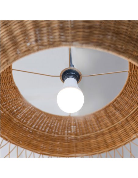 Lâmpada portátil recarregável LAPERA E27, 350 lm, luz regulável e ajustável com controle remoto e temporizador