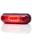 Mini Tercera Luz de Freno Roja Led Rectangular 12V S3 Tulipa Roja Was | LeonLeds
