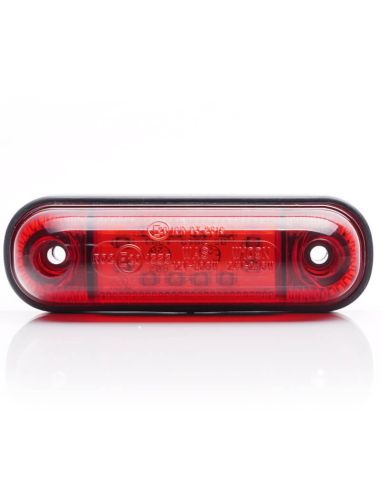 Mini Terceira Luz de Freio Led Vermelha Retangular 12V S3 Tulipa Vermelha Was | LeonLeds