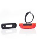 Mini Tercera Luz de Freno Roja Led Rectangular 12V S3 Tulipa Roja Was 2059 | LeonLeds
