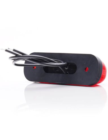 Mini Tercera Luz de Freno Roja Led Rectangular 12V S3 Tulipa Roja Was 2059 | LeonLeds