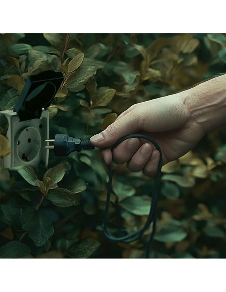 Luminária pendente OKINAWA, E27, para uso externo, feita à mão com fibras naturais