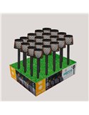 Pica solar LED GRETITA pack de 20 uds, con sensor crepuscular 8Lm, 3000K, negro






