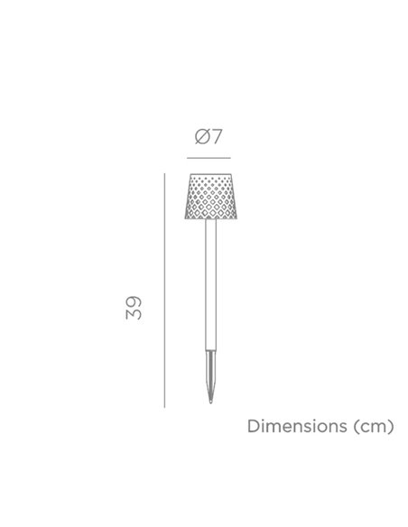 Espigão solar LED GRETITA, pacote com 20 unidades, com sensor crepuscular, 8Lm, 3000K, preto