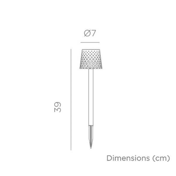 Pica solar LED GRETITA pack de 20 uds, con sensor crepuscular 8Lm, 3000K, negro






