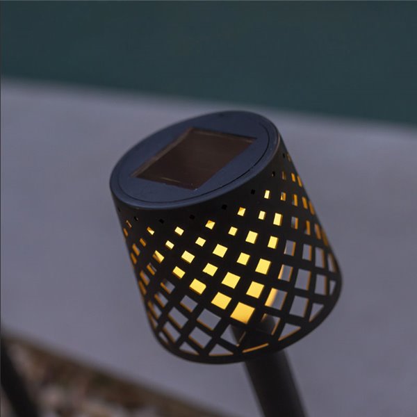 Pica solar LED GRETITA pack de 20 uds, con sensor crepuscular 8Lm, 3000K, negro






