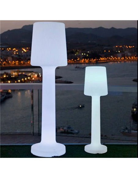 Luminária de chão LED CARMEN 110 para exterior com cabo, branco frio ou branco quente