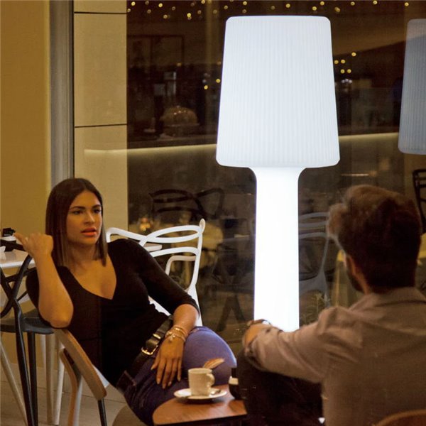 Luminária de chão LED CARMEN 165 para exterior com cabo, branco frio ou branco quente