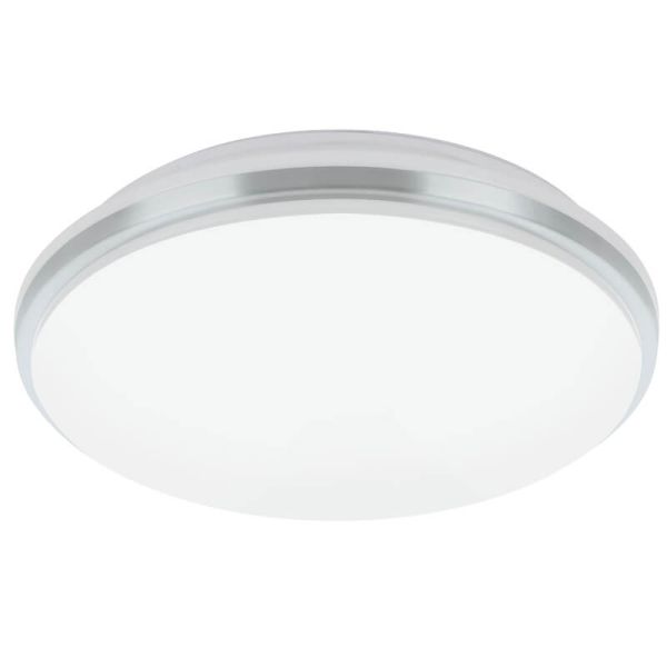 Plafón LED de Techo y Pared para Baño PINETTO IP44 15,6W 4000K Blanco y Cromo 900365 Eglo