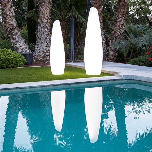 Lampadaire LED d'extérieur moderne avec câble FREDO 140, lumière froide ou chaude