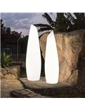 Lámpara de pie LED moderna de exterior con cable FREDO 140, luz fría o cálida