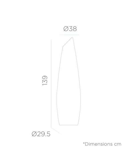 Luminária de chão LED moderna para exterior com cabo FREDO 140, luz fria ou quente