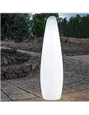 Lámpara de pie LED moderna de exterior con cable FREDO 140, luz fría o cálida