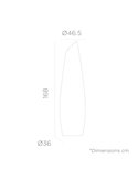 Lámpara de pie LED moderna de exterior con cable FREDO 170, luz fría o cálida
