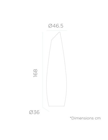 Lampadaire d'extérieur LED moderne avec câble FREDO 170, lumière froide ou chaude