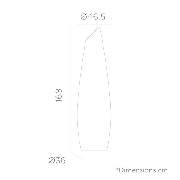 Lampadaire d'extérieur LED moderne avec câble FREDO 170, lumière froide ou chaude