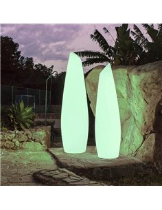 Lámpara de pie LED con batería recargable FREDO 170, luz RGB y fría 2