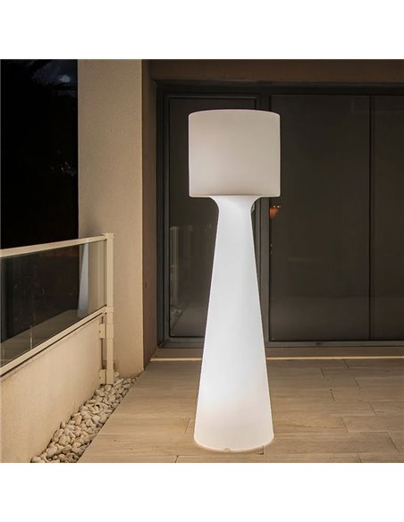 Luminária de chão externa LED GRACE 140 com cabo, luz fria ou quente