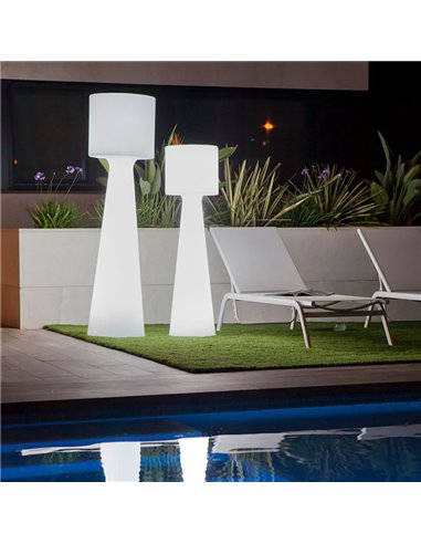 Luminária de chão externa LED GRACE 140 com cabo, luz fria ou quente