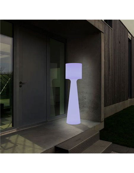 Luminária de chão externa LED GRACE 140 com cabo, luz fria ou quente