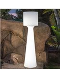 Lámpara de pie LED exterior con batería recargable GRACE 140, luz RGB y fría
