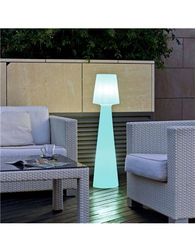 Lámpara de pie LED para exterior LOLA 110, con cable de luz fria o cálida