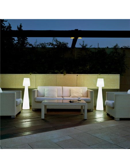 Luminária de chão LED para exterior LOLA 110, com cabo de luz fria ou quente
