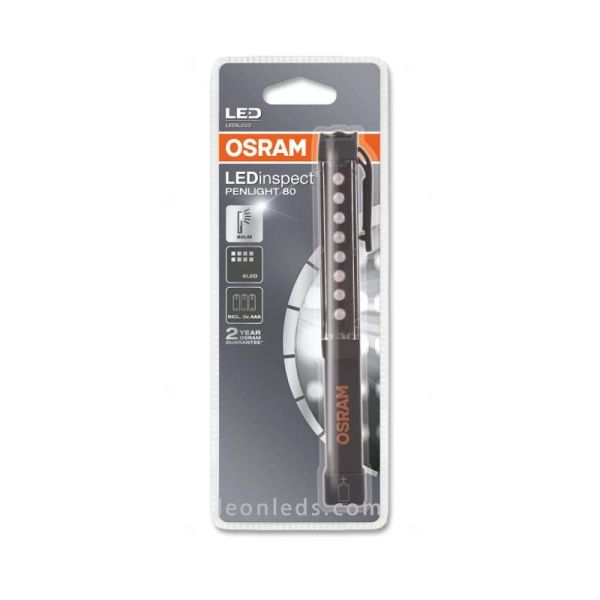 LedInspect Penlight 80 Ledil203 para 3 pilas AA Linterna LED tipo boligrafo barata de Osram | LeonLeds Iluminación