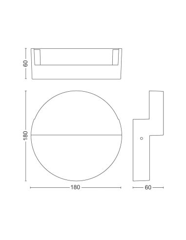 Aplique LED exterior ultraeficiente, VALOR, antracita 4,3W 800Lm, 2700K, 2 luces, estanco al agua